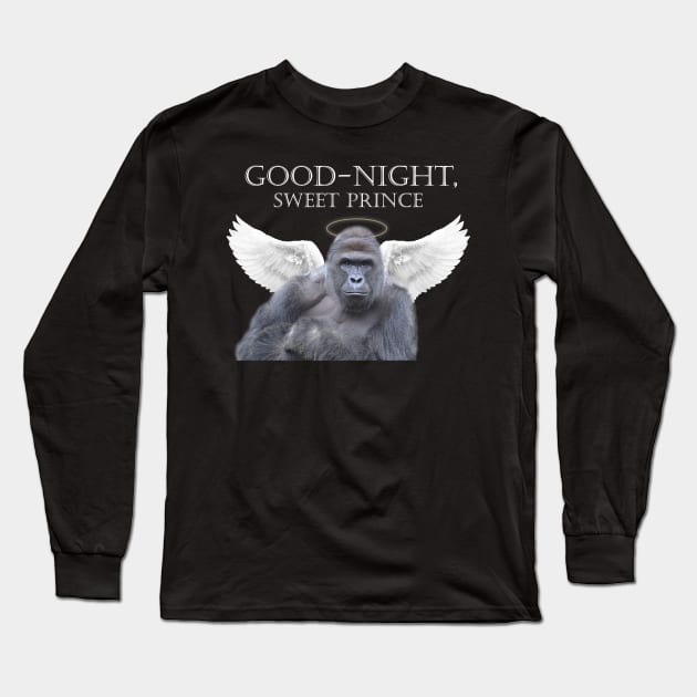 Good-Night, Sweet Harambe Long Sleeve T-Shirt by ranchersswansong